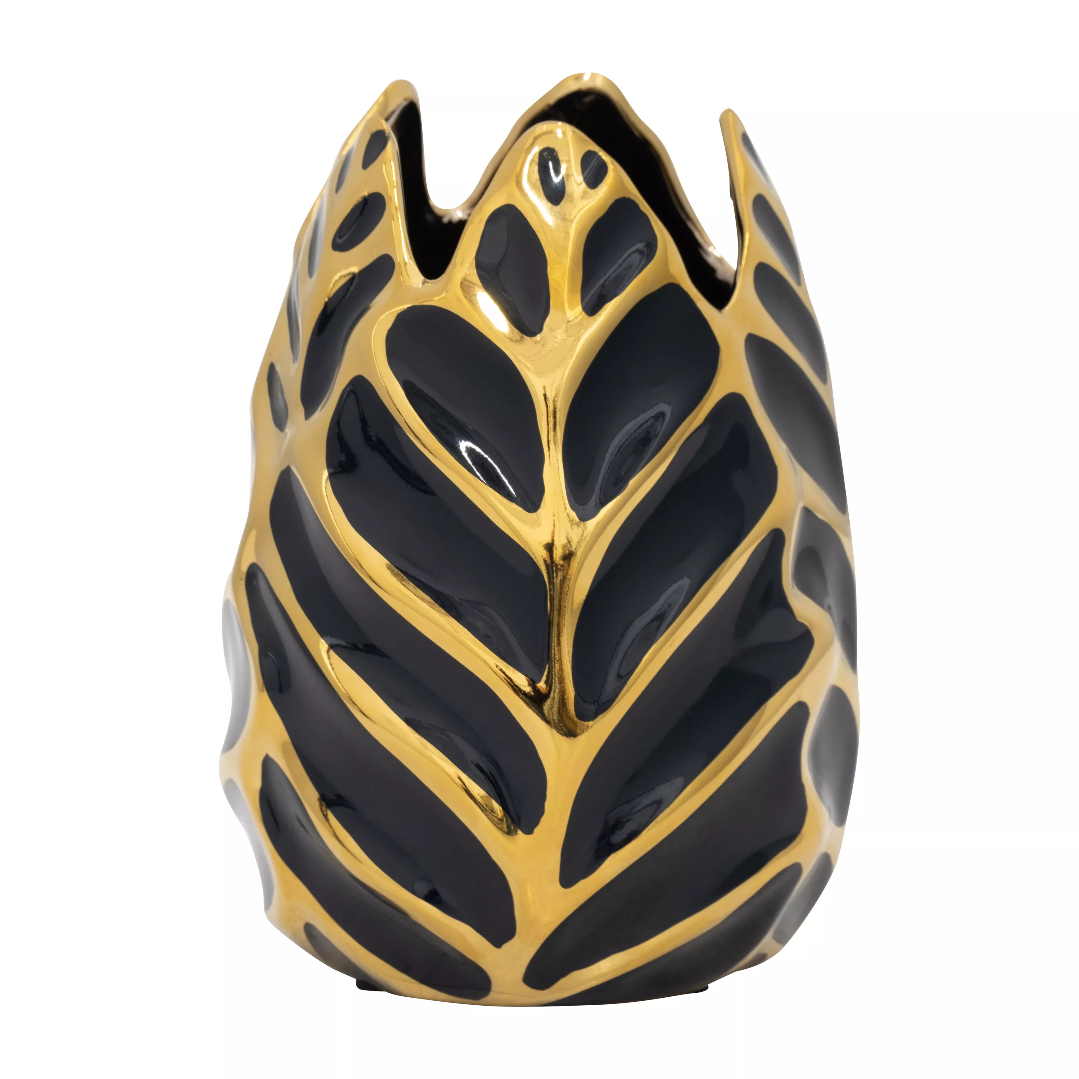 Ceramic 8" Leaf Vase