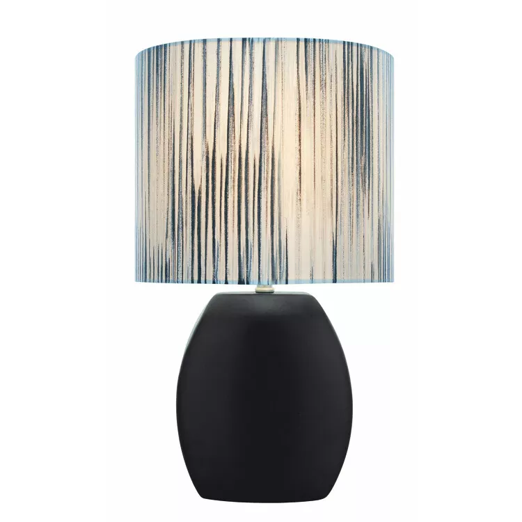 Ceramic Black Table Lamp E27 60W - Lite Source