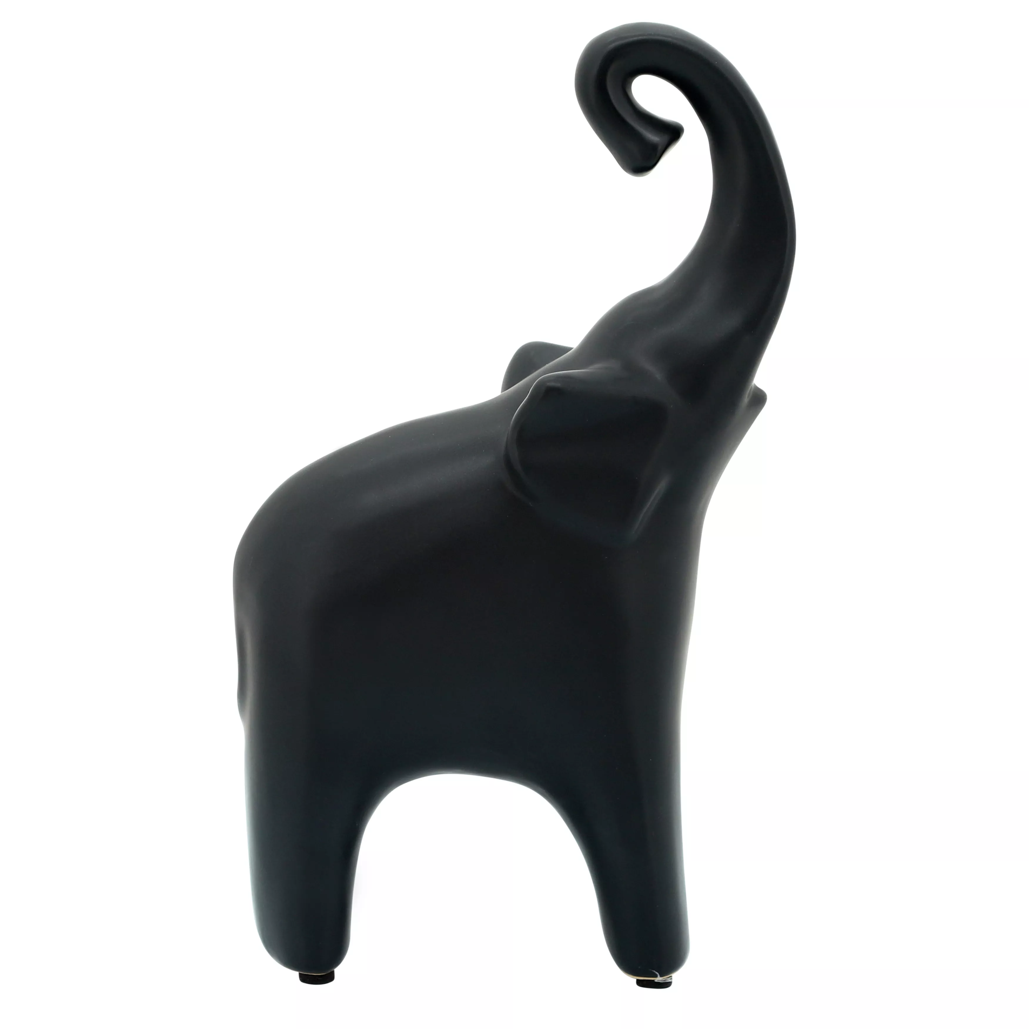 Ceramic Elephant Matte Black