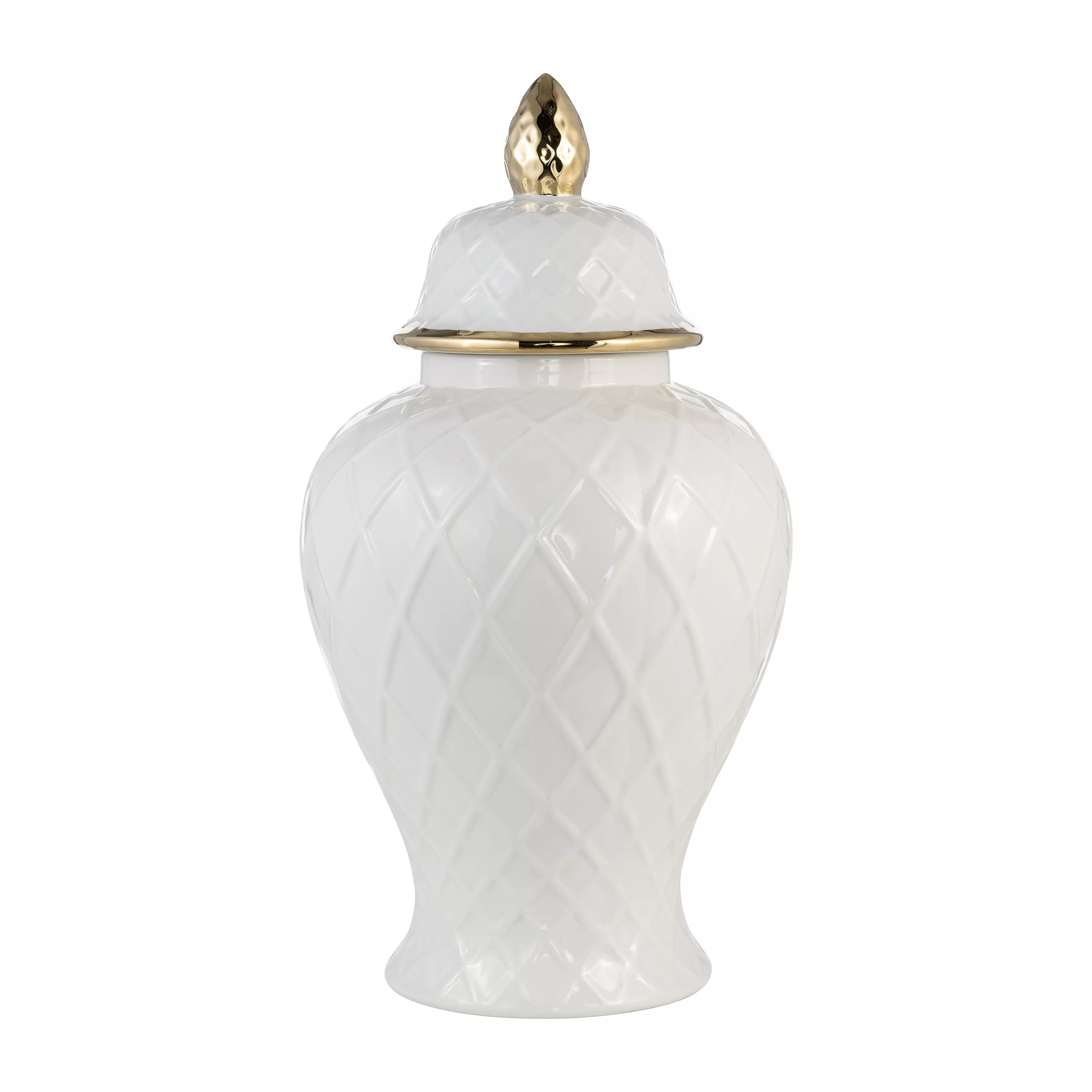Ceramic Rope Temple Jar