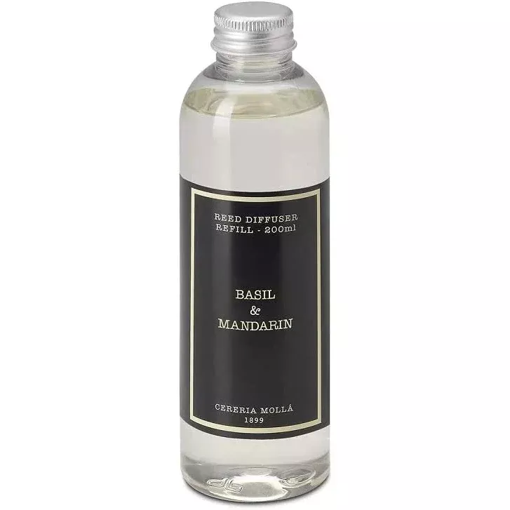 Cereria Molla 1899: Basil and Mandarin Diffuser Refill