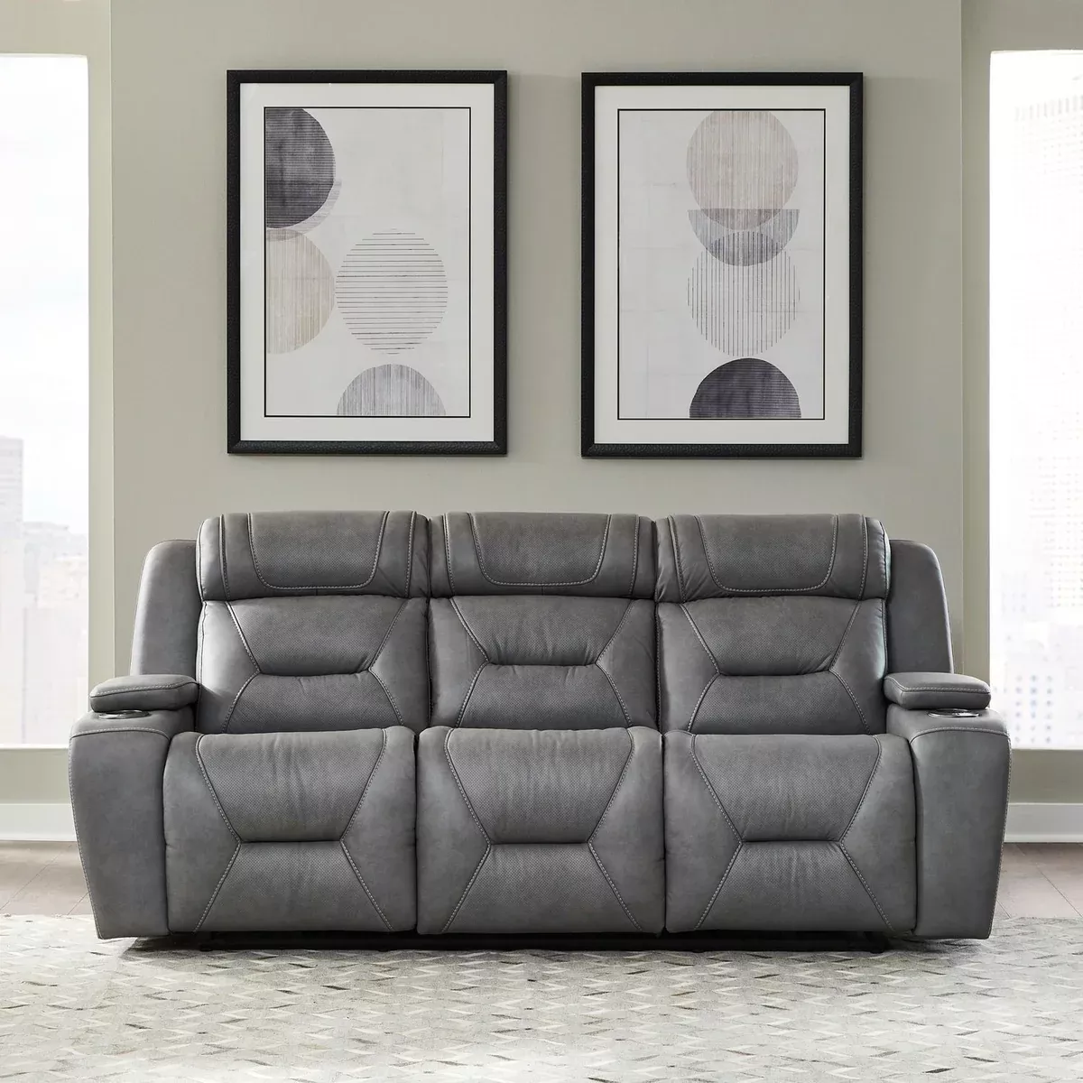 Chapman - Sofa P2 & ZG - Aline Blue Gray