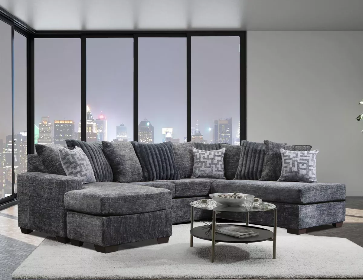 Charcoal 3-Piece Sectional