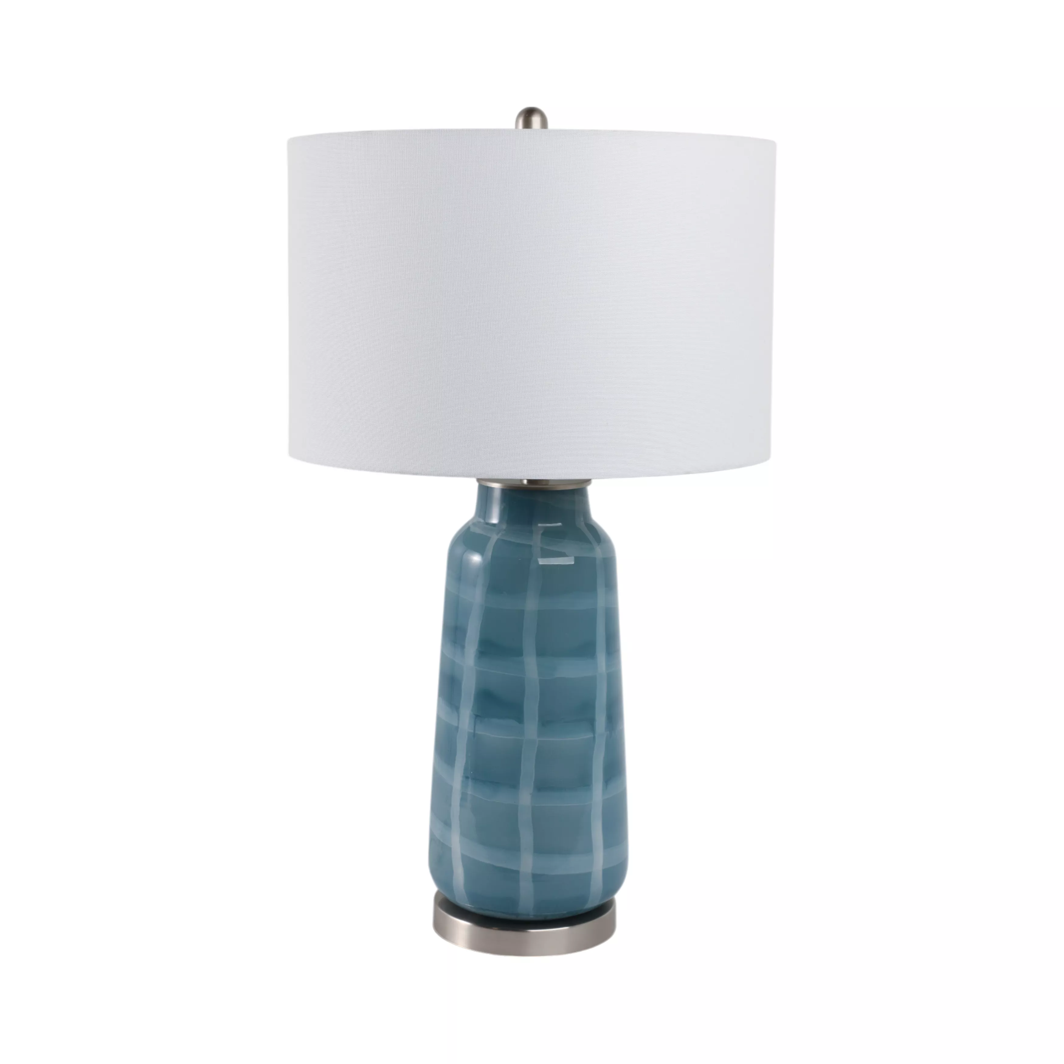Checkered Glass Table Lamp