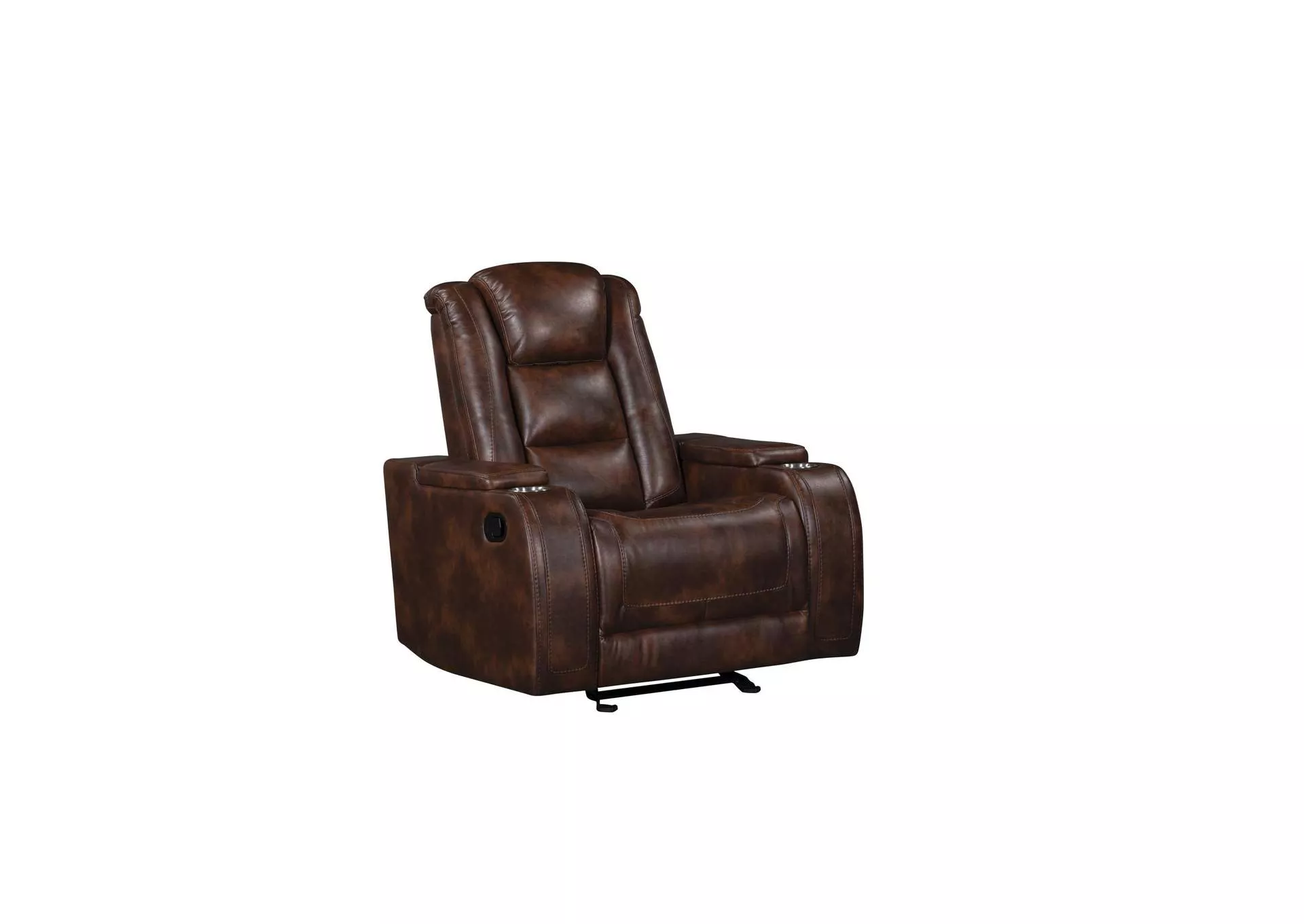 CHESTER GLIDER RECLINER - BROWN