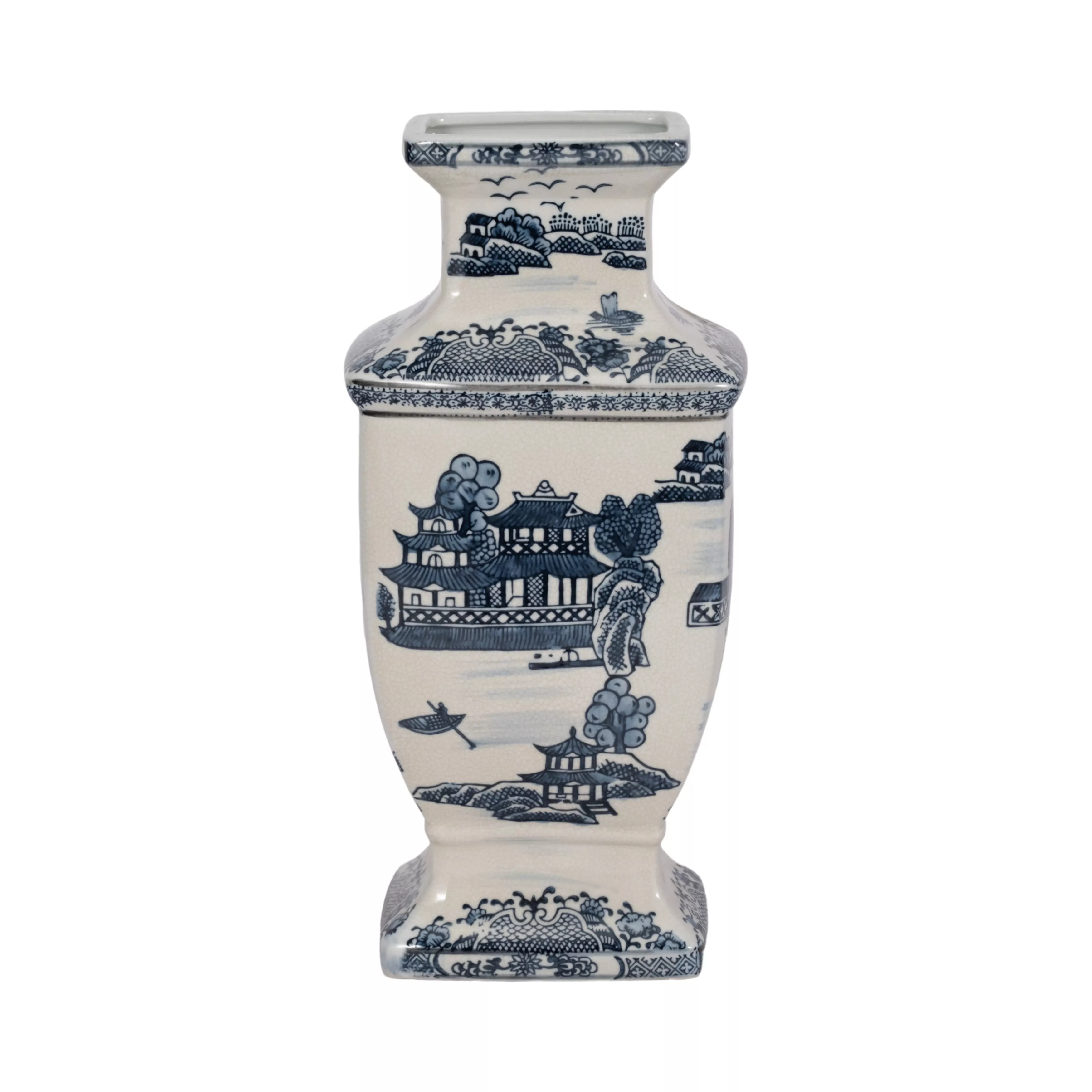 Chinoiserie Ceramic Vase