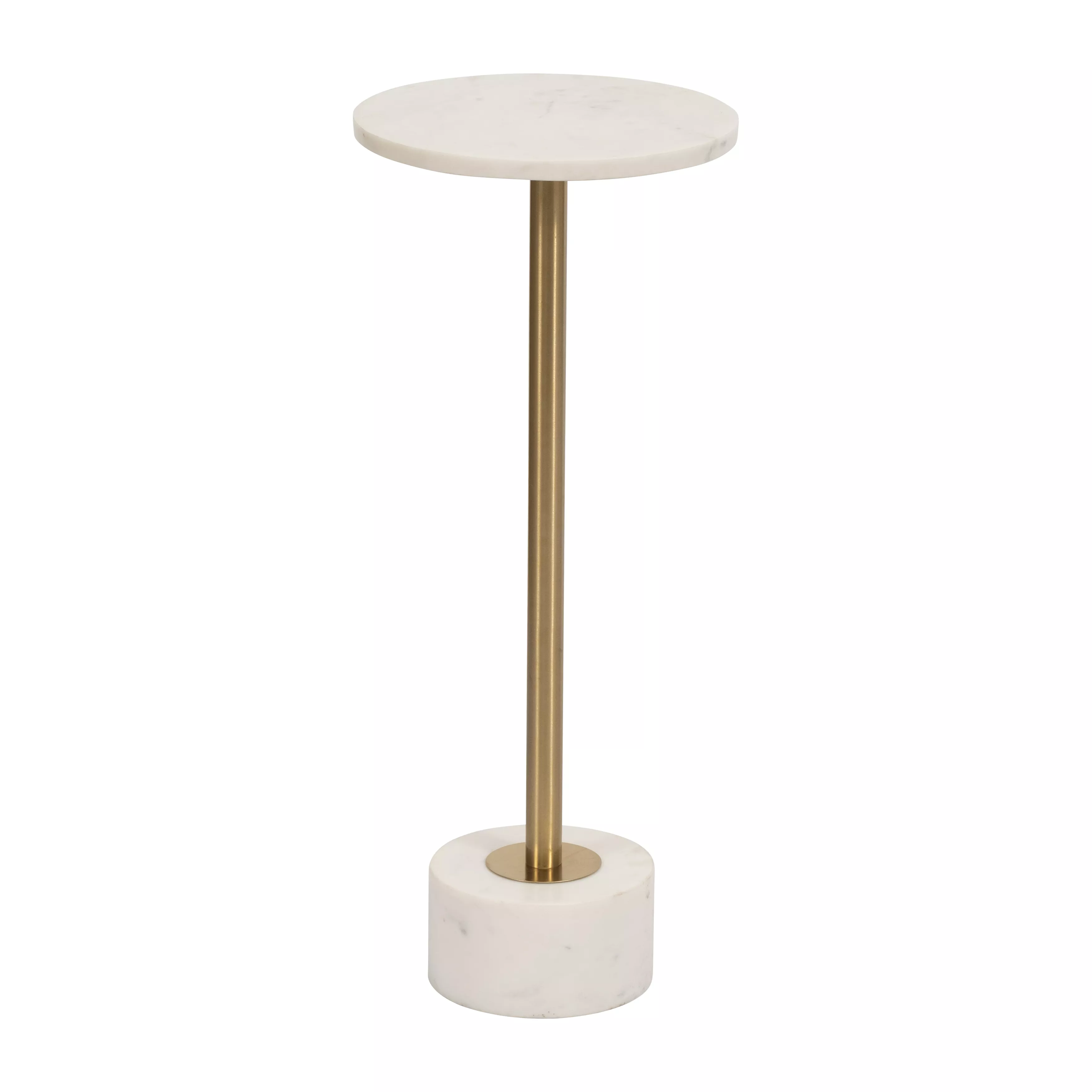 Circle Marble Accent Table