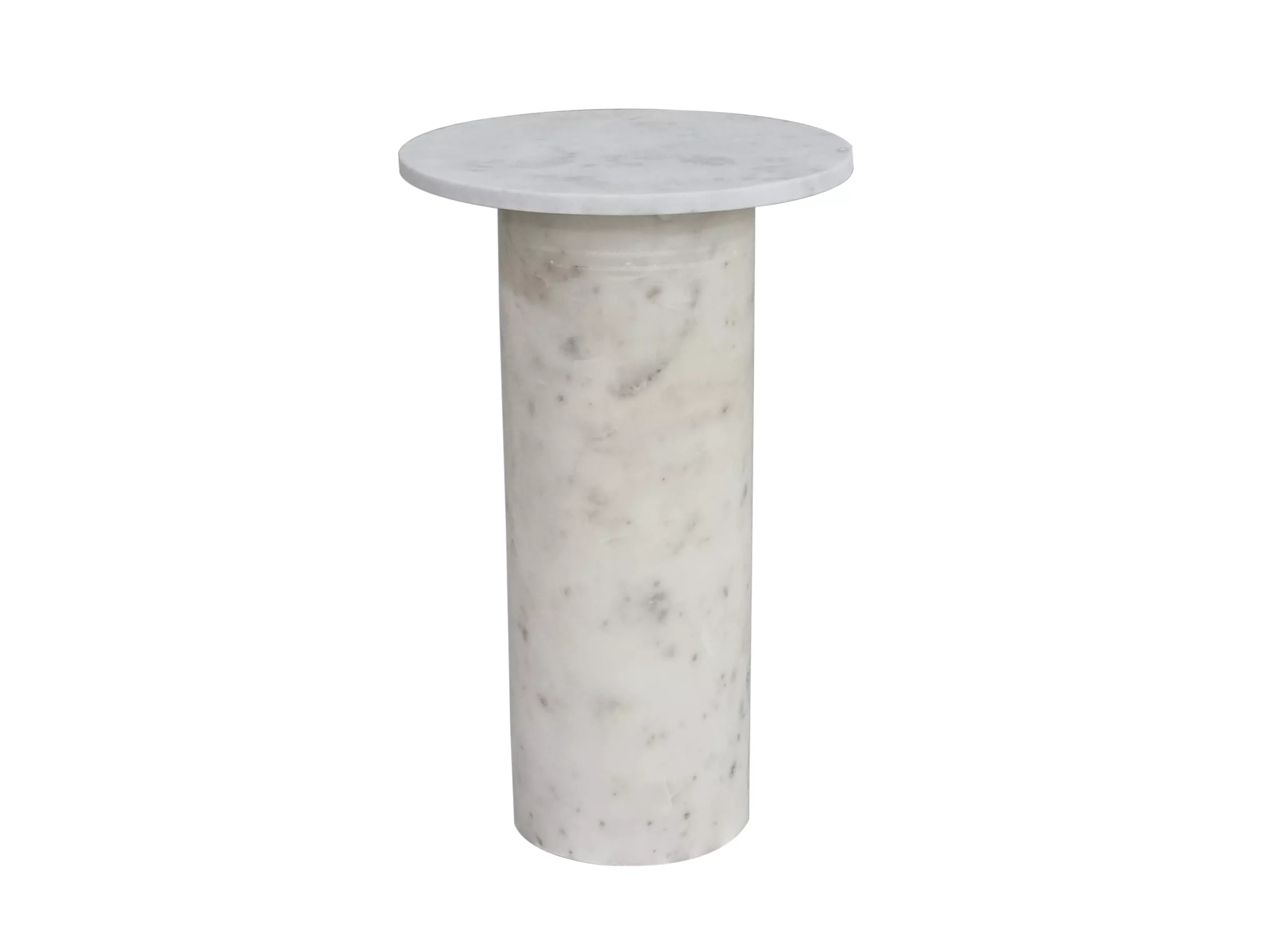 Claude White Accent Table
