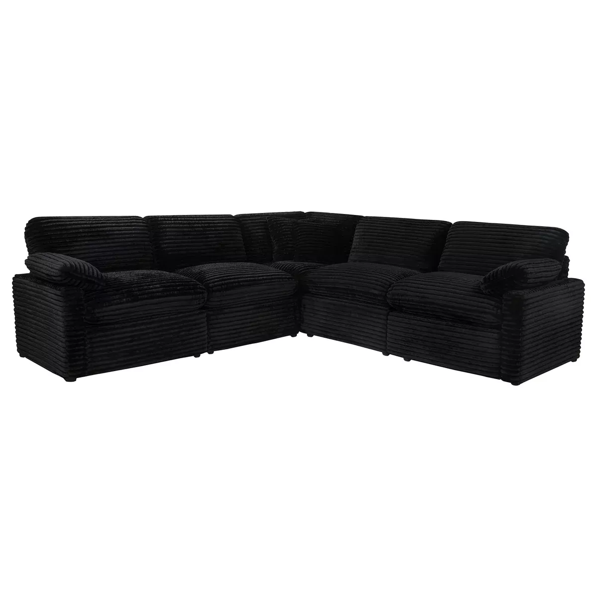 Collins 5-piece Modular Power Reclining Sectional Black