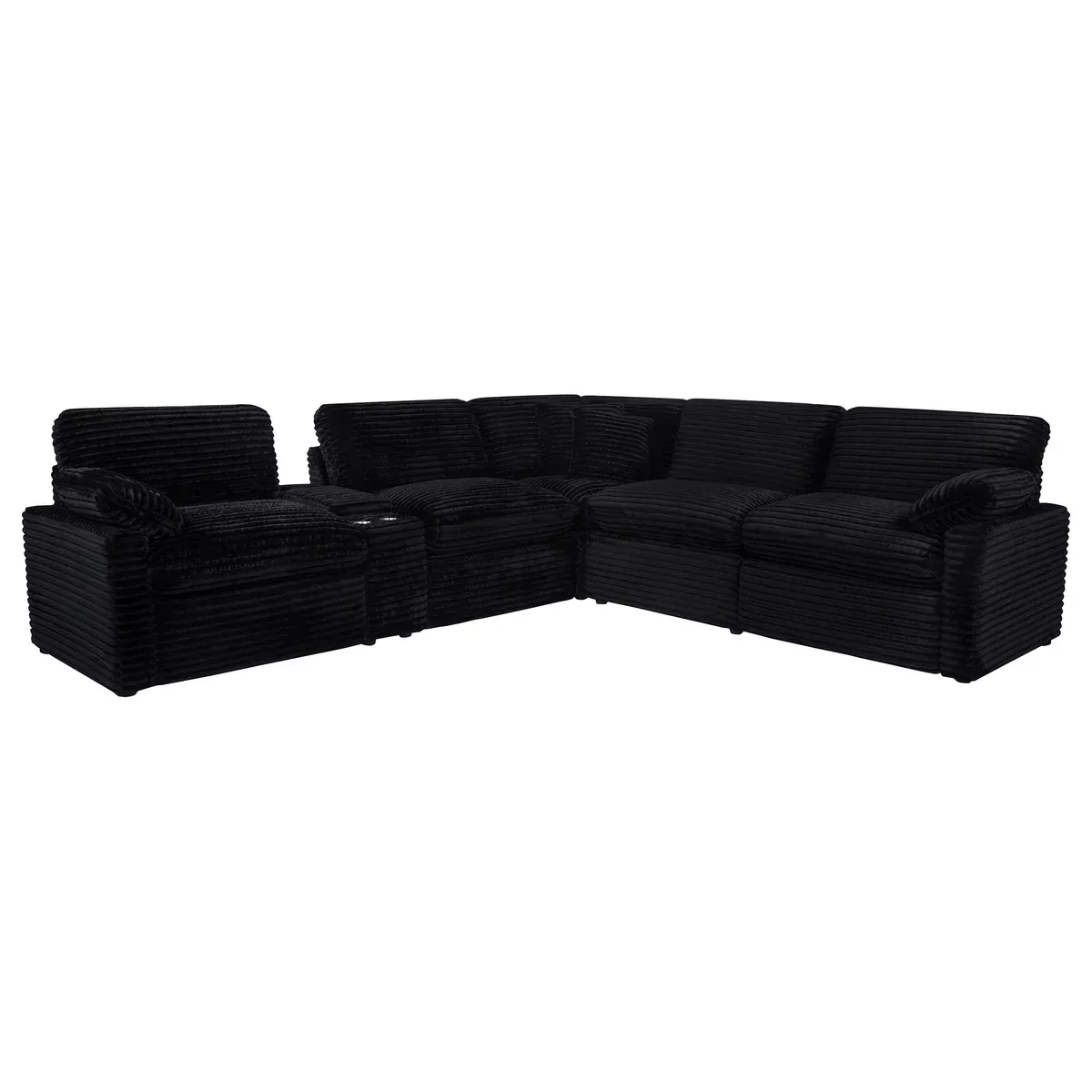 Collins 6-piece Modular Power Reclining Sectional Black
