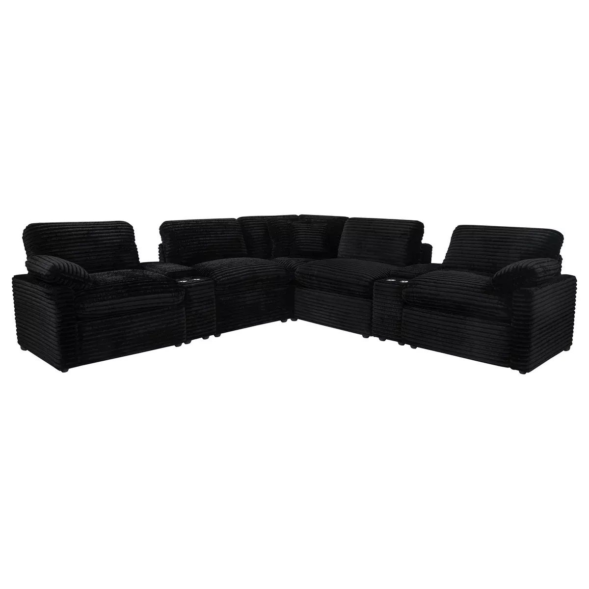 Collins 7-piece Modular Power Reclining Sectional Black