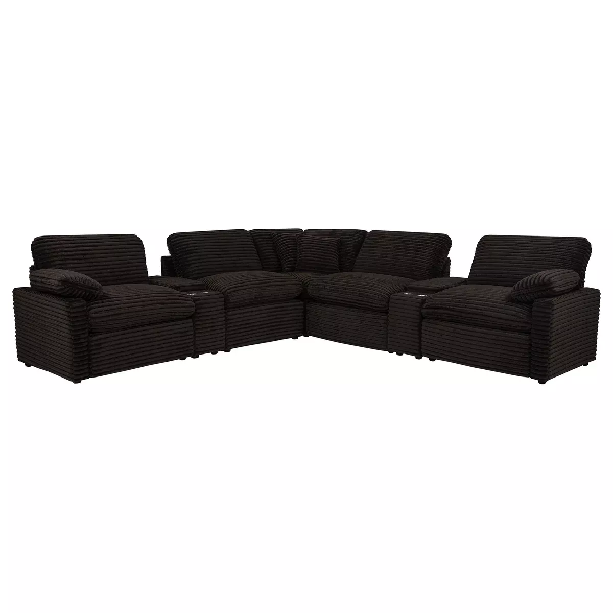 Collins 7-piece Modular Power Reclining Sectional Chocolate Brown