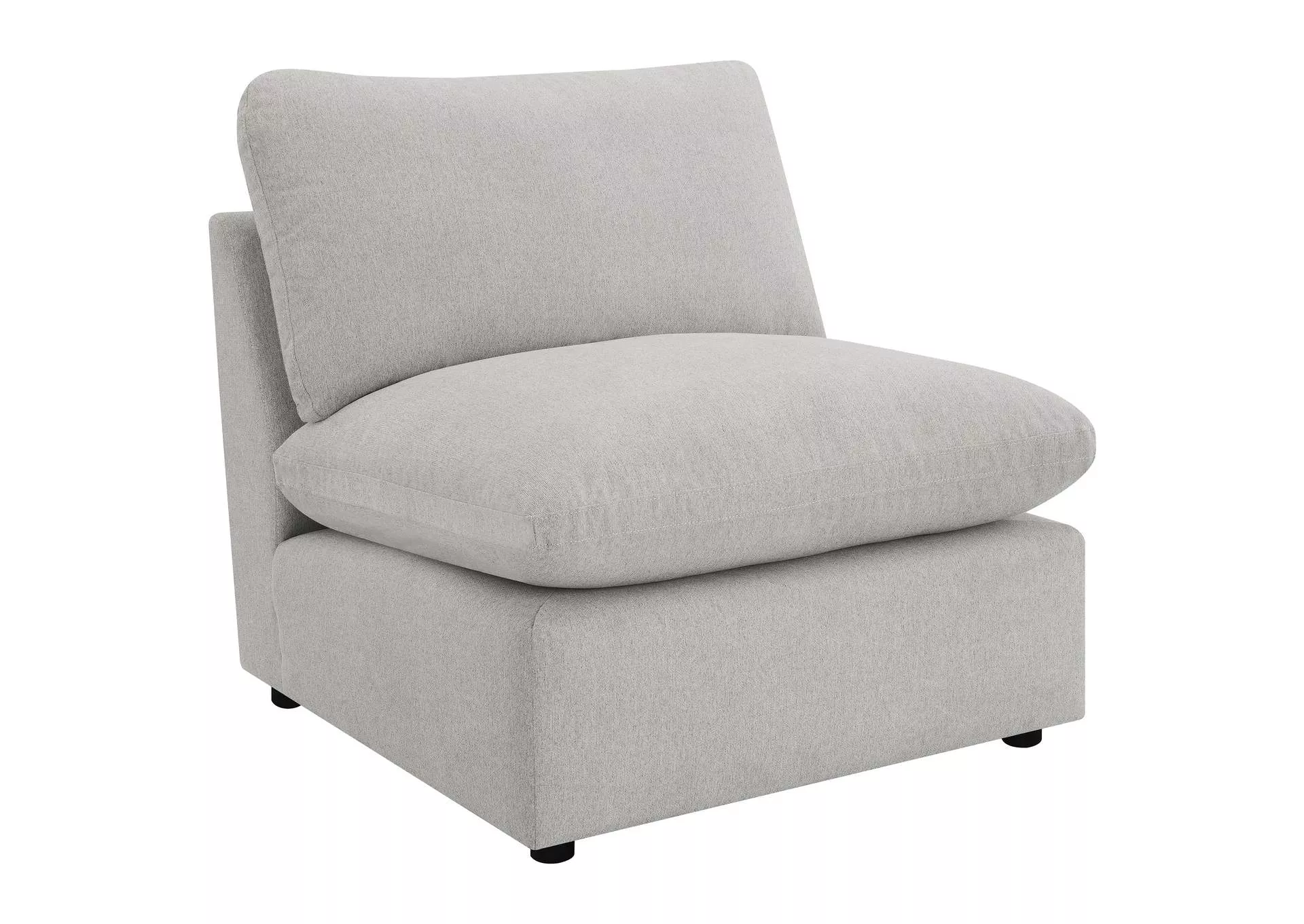 Collins Modular Armless Chair Grey