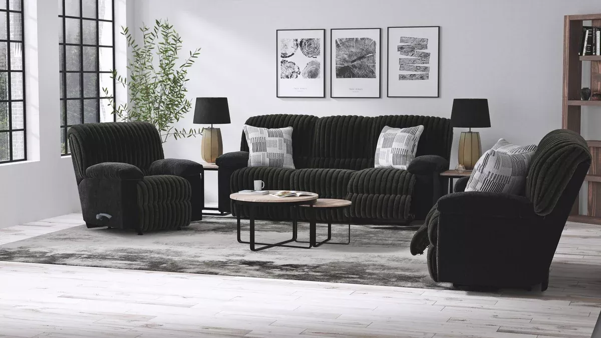 Comet - Lay Flat Reclining Loveseat - Black