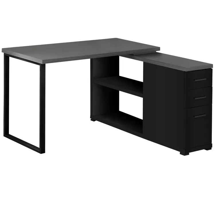 Computer Desks L Shape Corner Workstation Storage Drawers