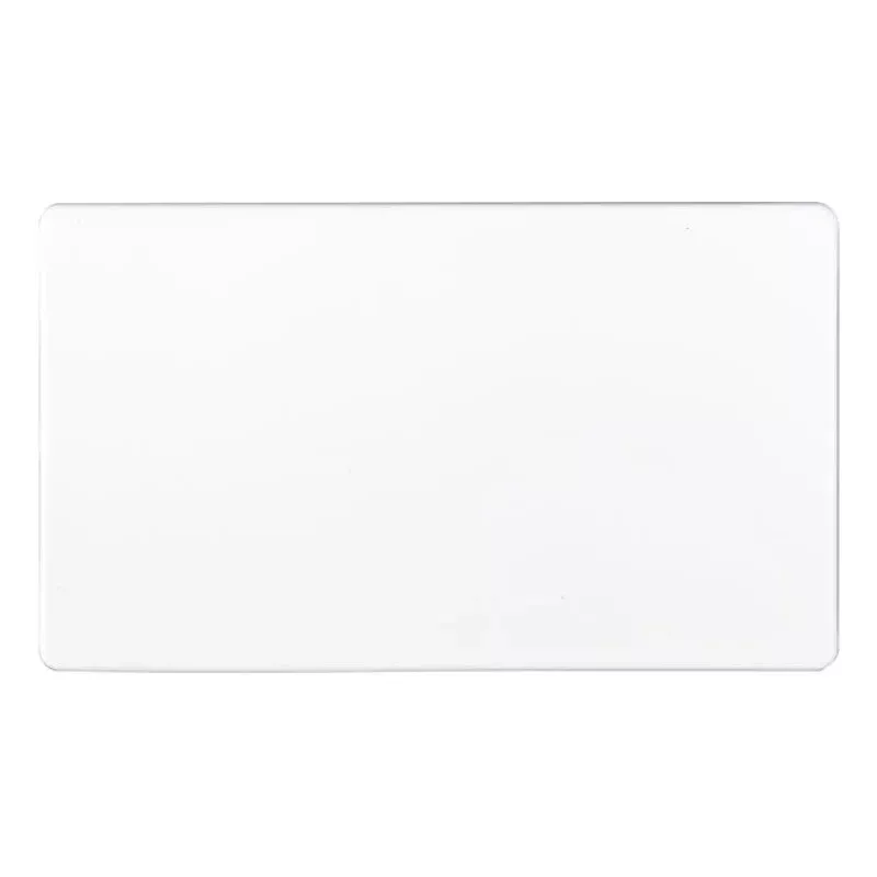 Concealed 3mm Double Blank Plate - Matt White