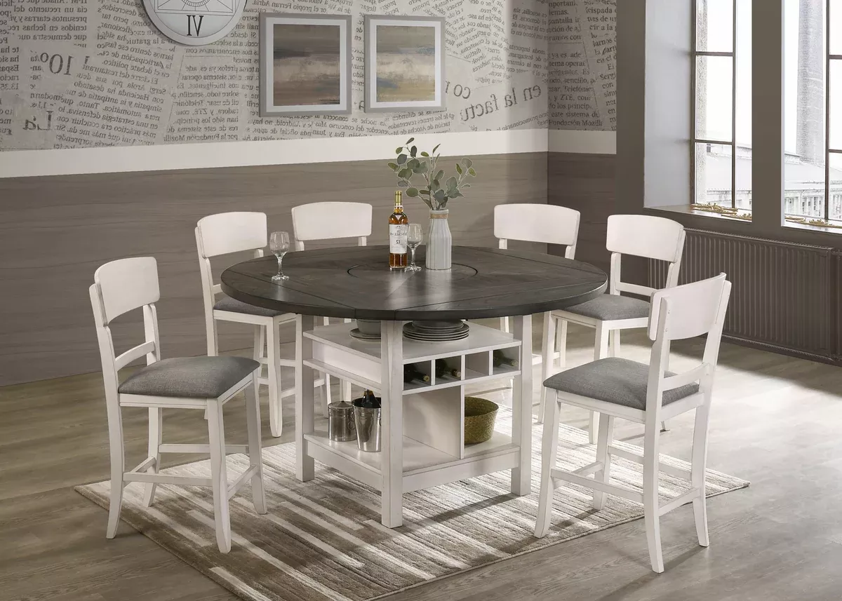 CONNER CHALK GREY COUNTER HEIGHT TABLE TOP