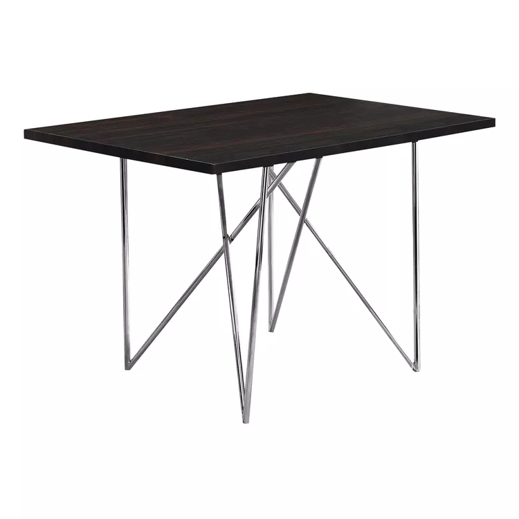 Contemporary Metal Dining Table 48 Rectangular
