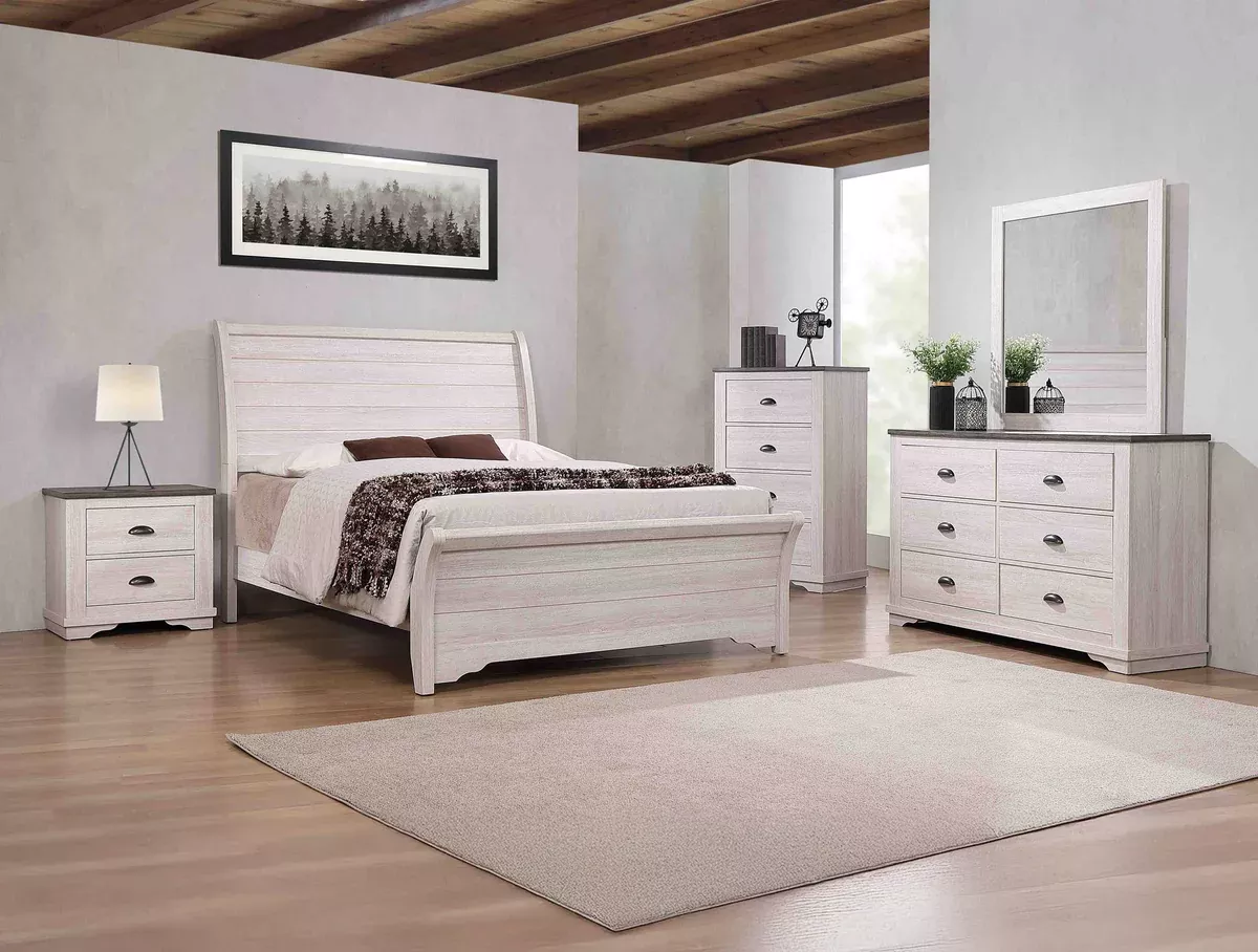 CORALEE NIGHT STAND CHALK/GREY