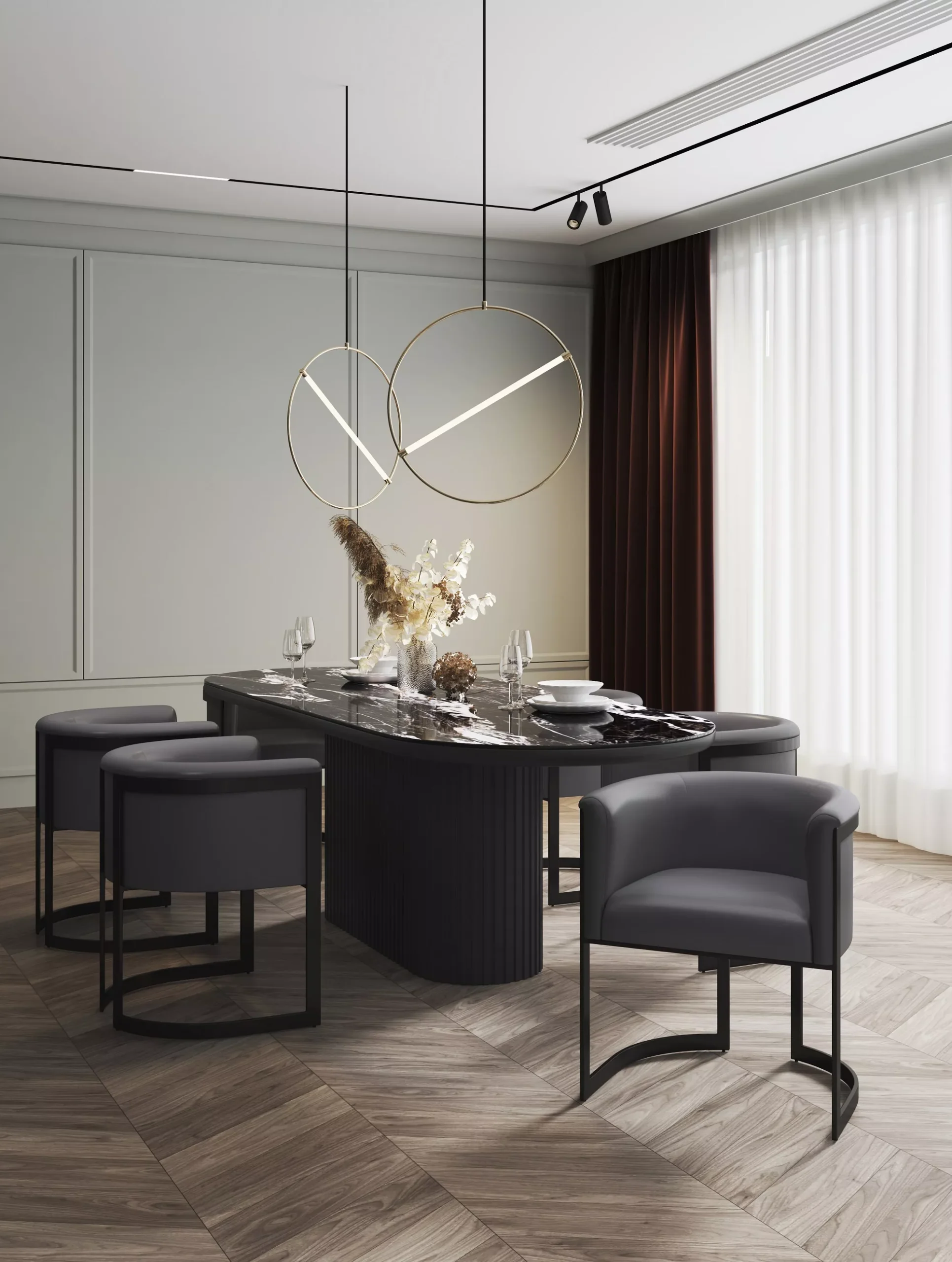 Corso Gray Dining Chair