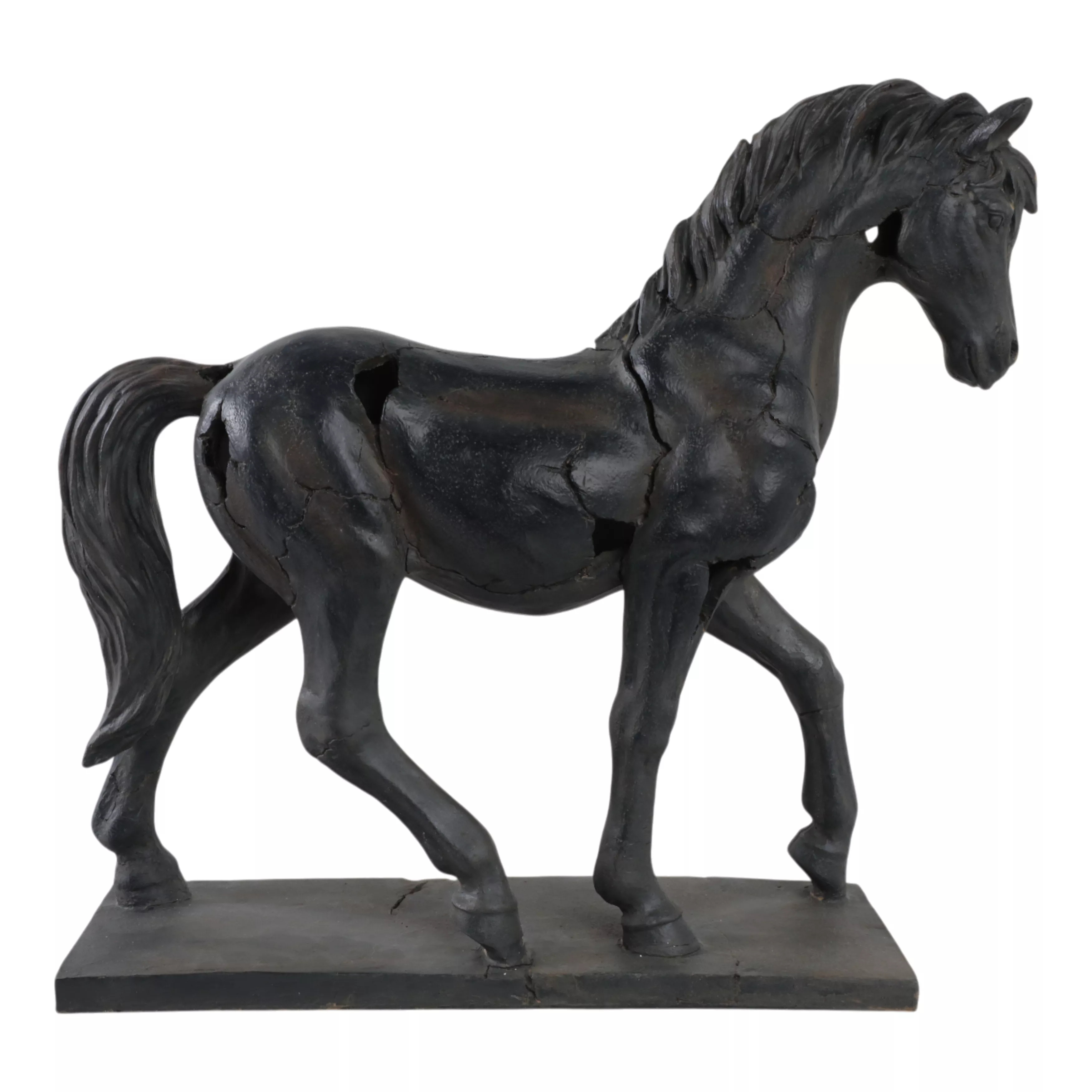 Cracked Horse Sculpture