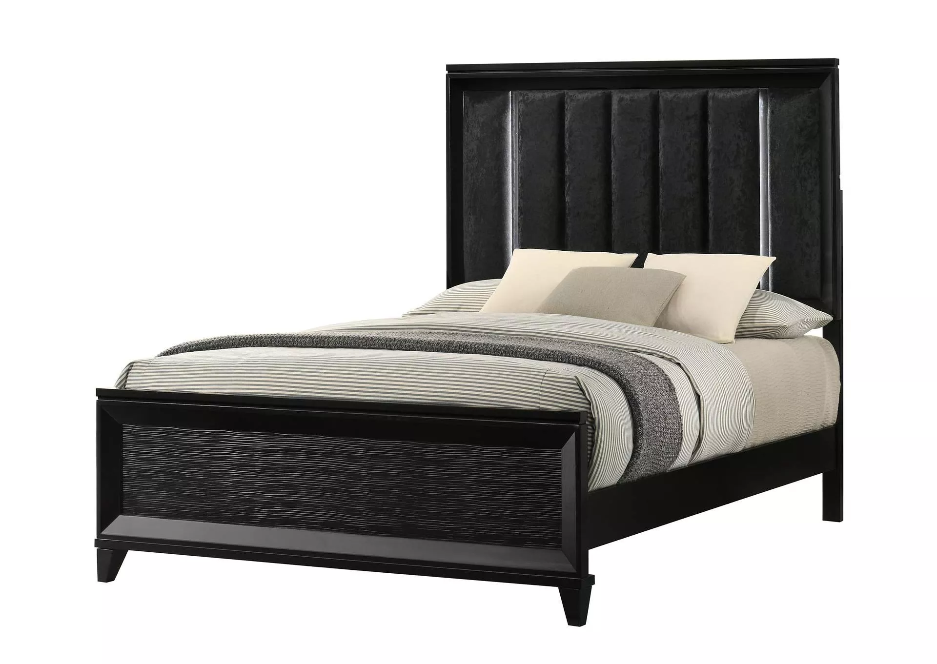 CRESSIDA QUEEN BED - BLACK