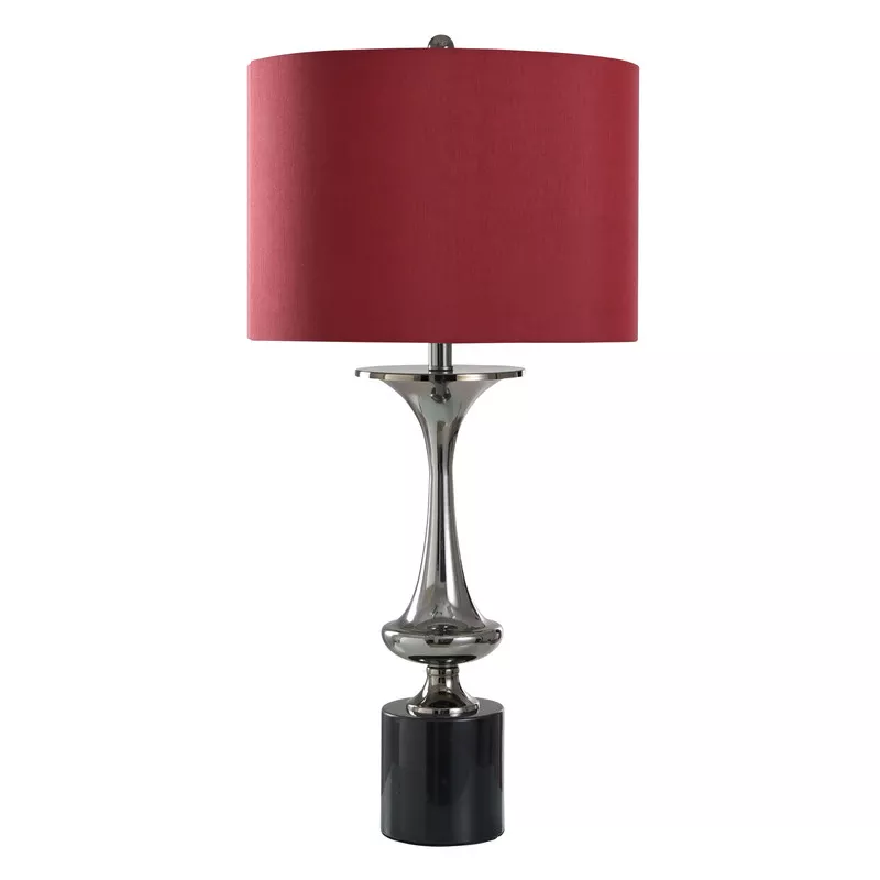 Crimson Luxe Table Lamp