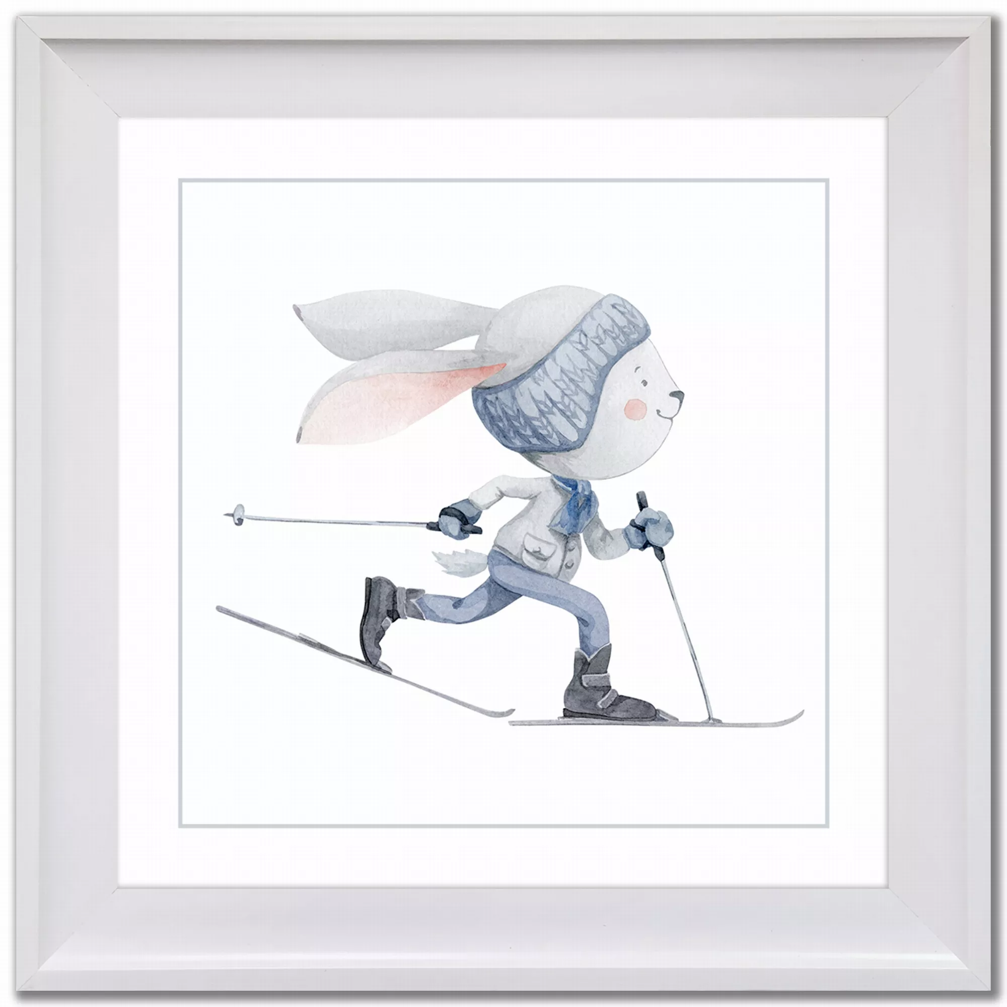 Cross Country Skiing Bunny