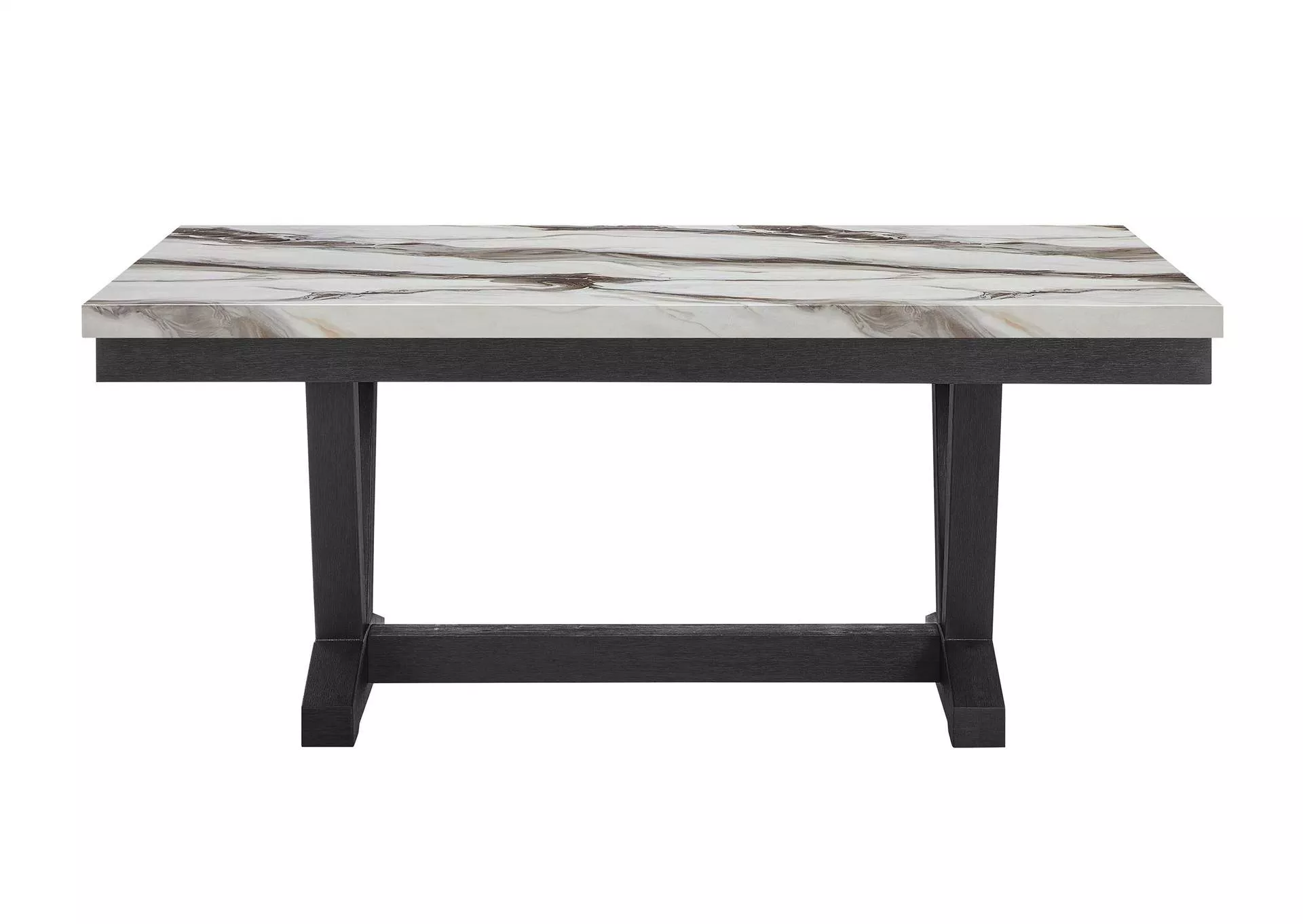 D1319 BLACK - WHITE DINING TABLE