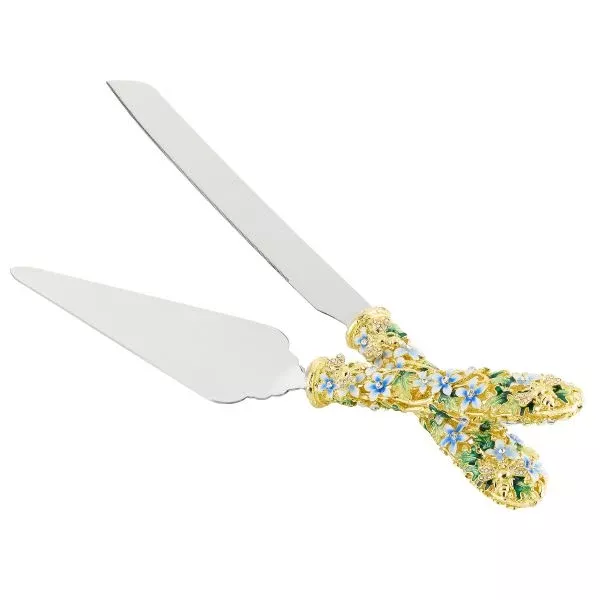 Daphne Gold Wedding Dessert Serving Set by Olivia Riegel