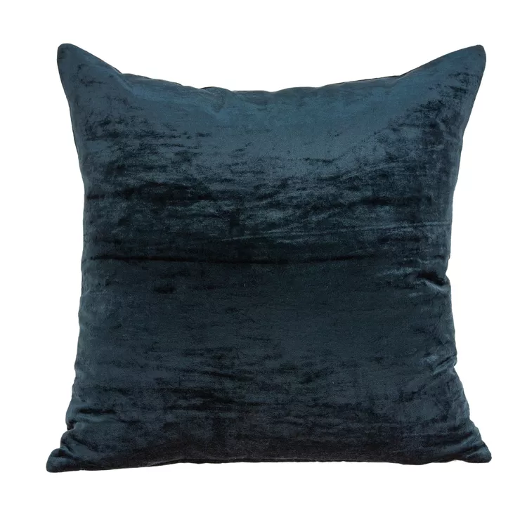 Dark Blue Solid Accent Pillow for Home Decor with Durable Style