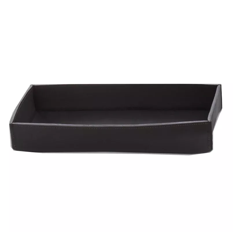 Decor Walther TAB L Nappa Leather Rectangular Tray, 11.4"