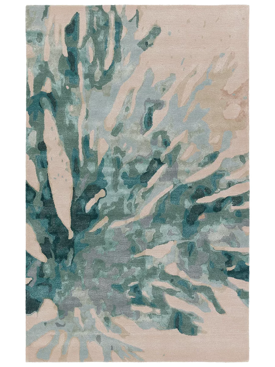 Delray Atoll Silver Pine 5' x 8' Rug