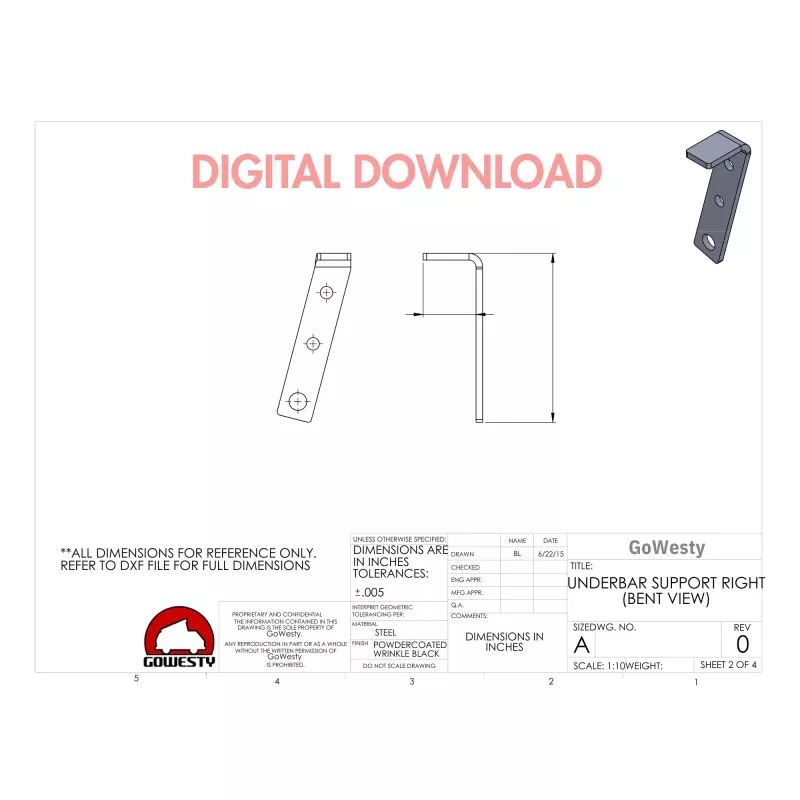 [DIGITAL DOWNLOAD] Transmission Underrun Bar Supports for Syncro