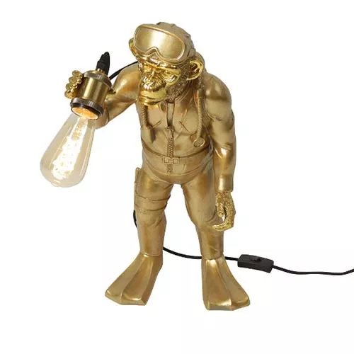 Diver Dan the Monkey Table Lamp