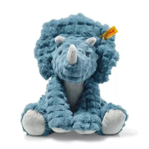Dixi the Plush Triceratops Dinosaur, 11" by Steiff