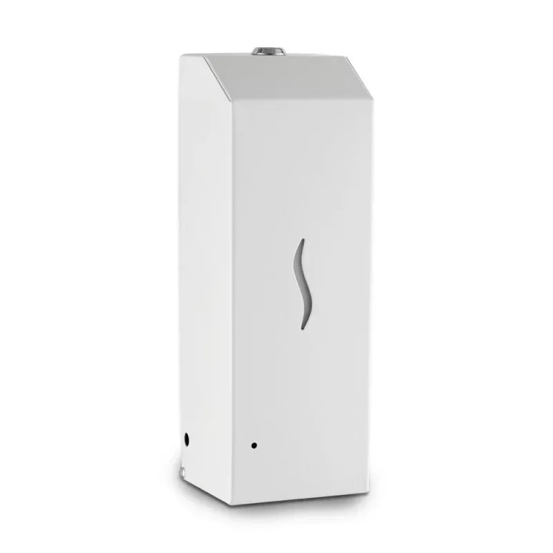 ECOLINE Brushed Stainless Automatic 1L Foam Soap Dispenser - White