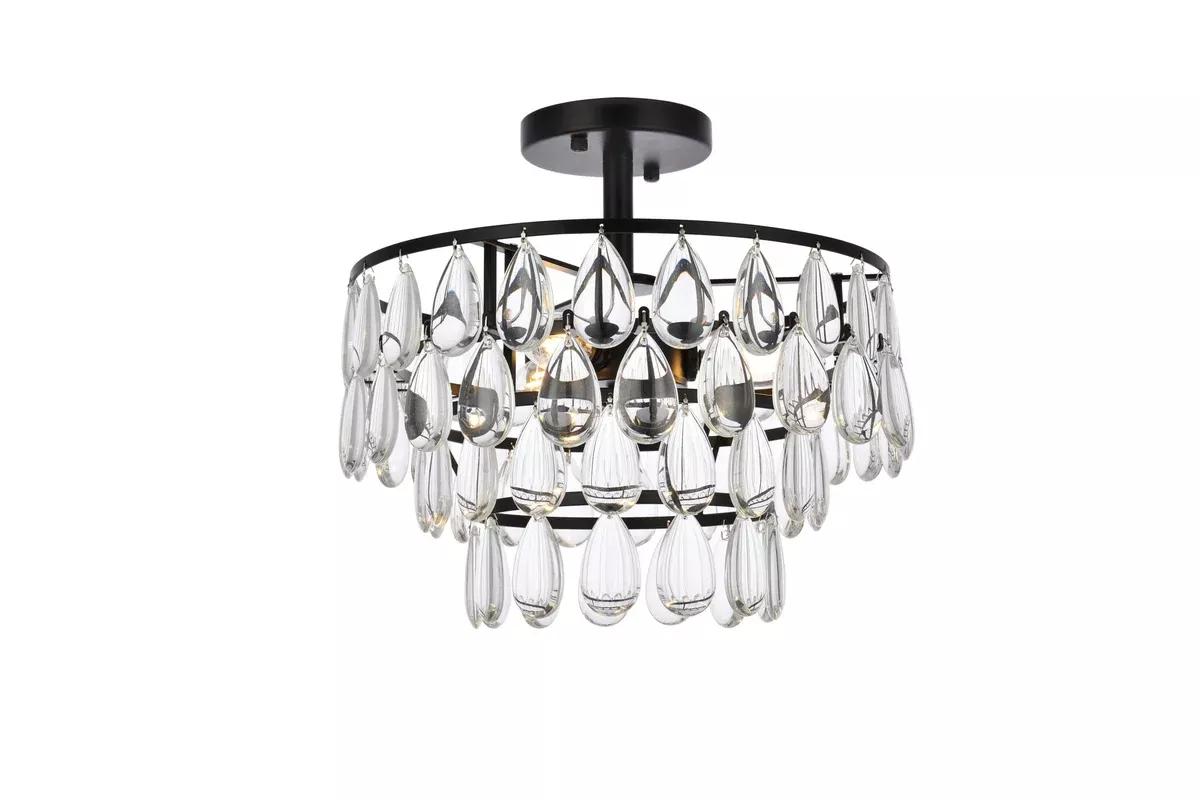 Elegant Lighting Flush Mount Light 1103F14BK