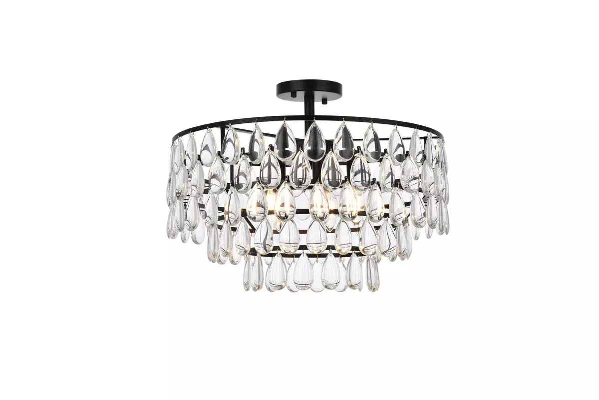 Elegant Lighting Flush Mount Light 1103F20BK