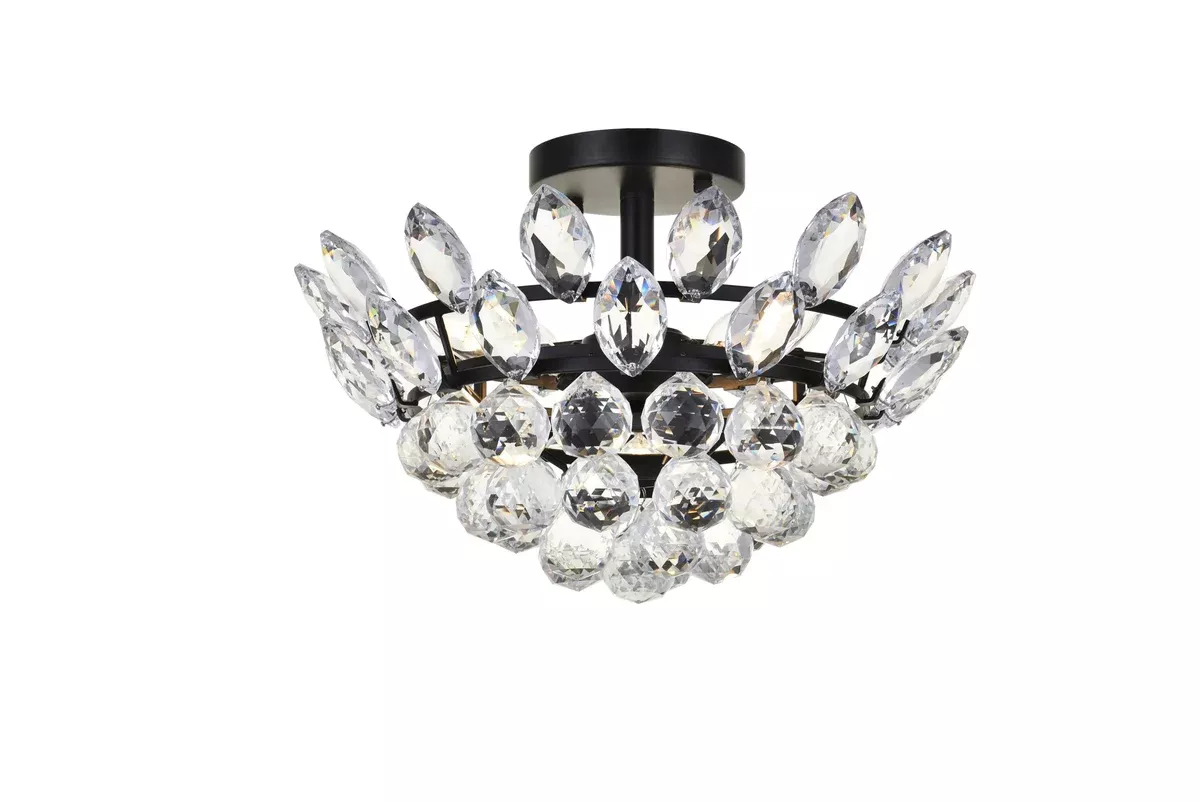 Elegant Lighting Flush Mount Light 1105F14BK