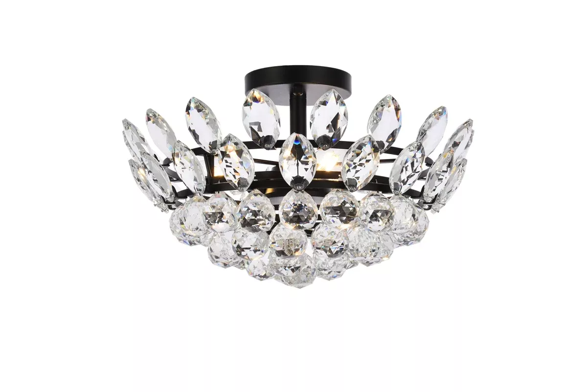 Elegant Lighting Flush Mount Light 1105F16BK