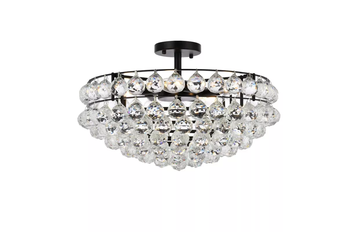 Elegant Lighting Flush Mount Light 1107F20BK