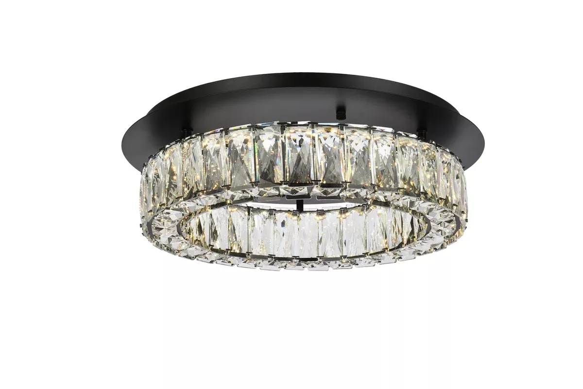 Elegant Lighting Flush Mount Light 3503F18BK