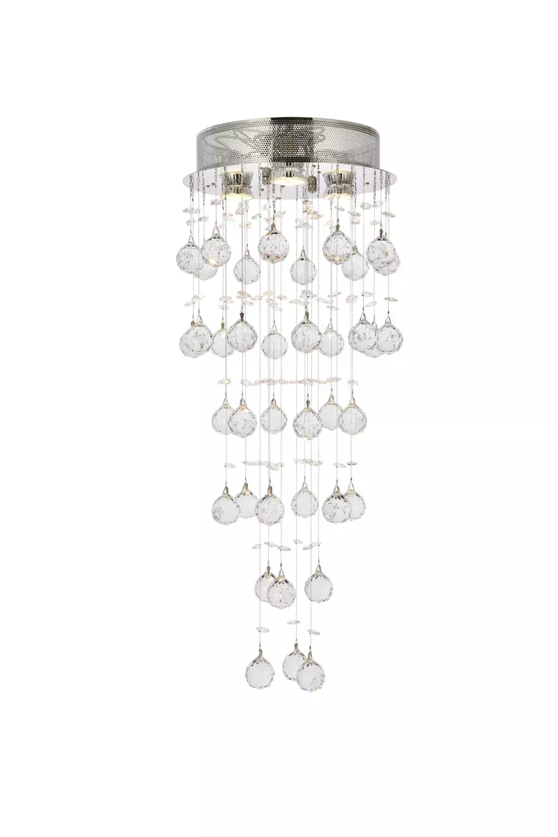Elegant Lighting Flush Mount Light Elegant Cut V2006F12C/EC