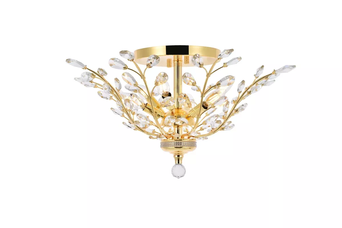 Elegant Lighting Flush Mount Light Elegant Cut V2011F27G/EC