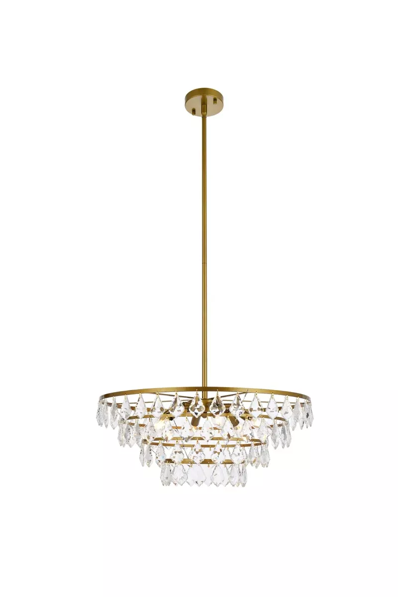 Elegant Lighting Pendant Light 1101D24BR