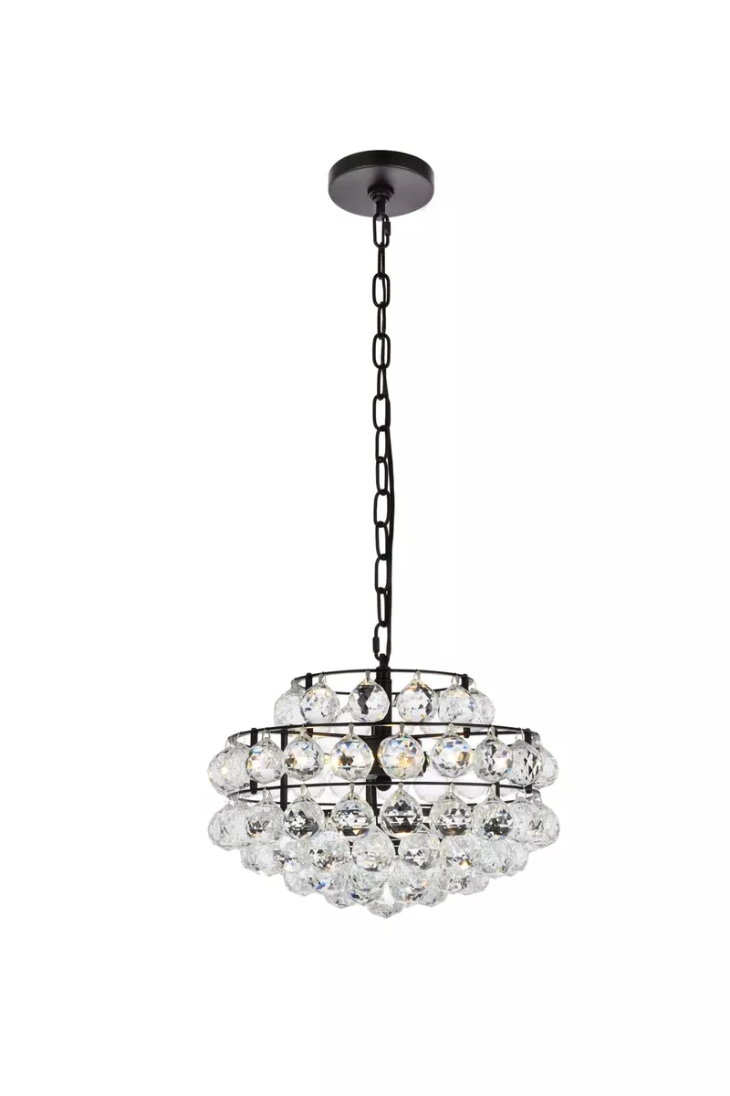 Elegant Lighting Pendant Light 1106D14BK