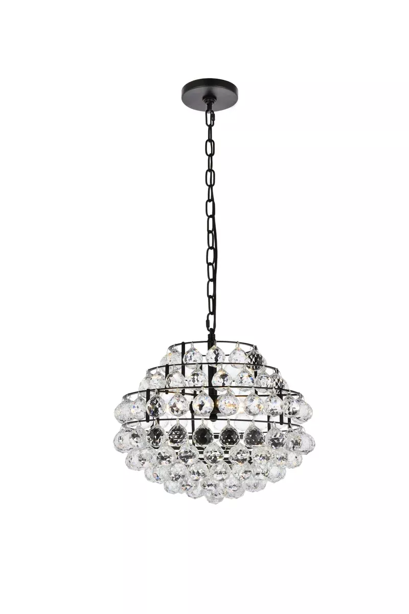 Elegant Lighting Pendant Light 1106D16BK
