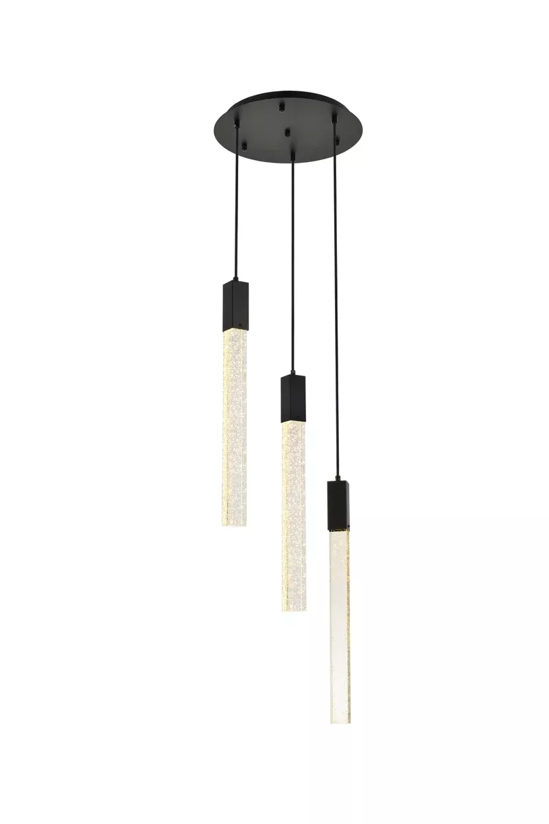 Elegant Lighting Pendant Light 2067D16BK