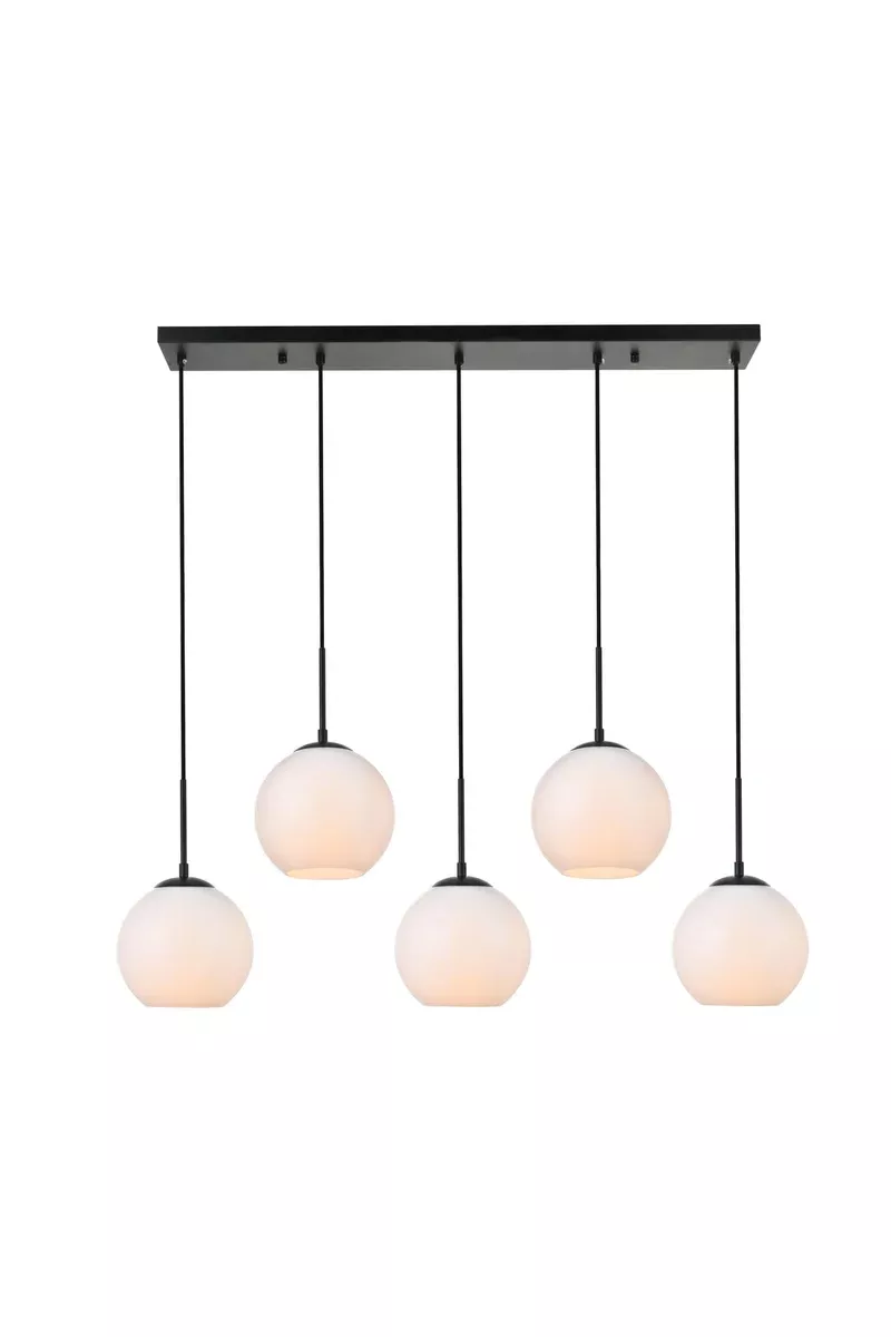 Elegant Lighting Pendant Light LD2229BK